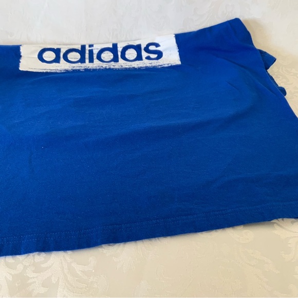 Boys Blue Adidas T-Shirt - Picture 5 of 5